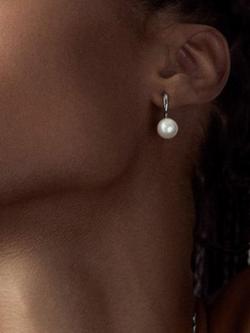 Dinny Hall Toro Pearl Drop Earrings, Silver - view 2, Silver