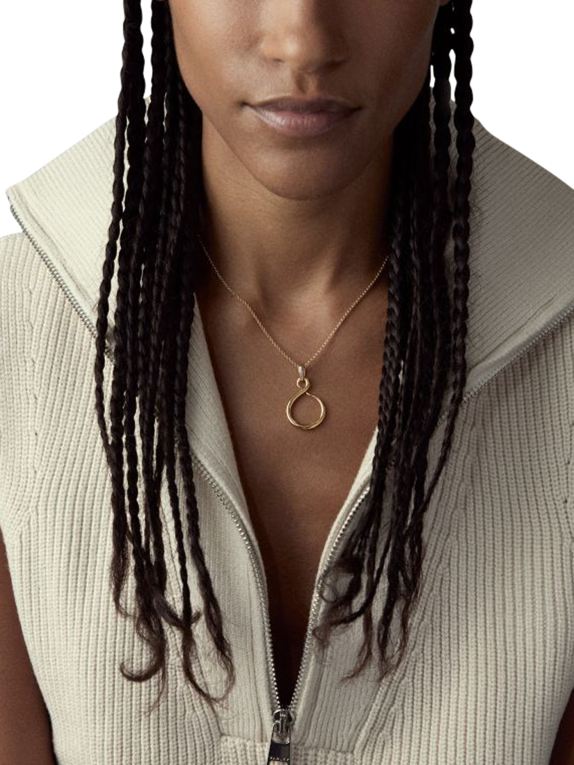 Product image 2 of 3, which shows Dinny Hall Toro Lasso Pendant Necklace, Yellow