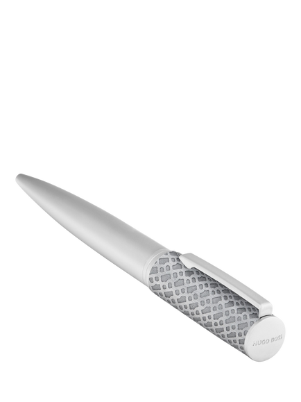 HUGO BOSS Arche Monogram Ballpoint Pen, Chrome - view 2, Chrome