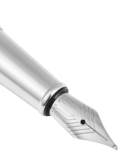 HUGO BOSS Pace Fountain Pen, Chrome - view 2, Chrome