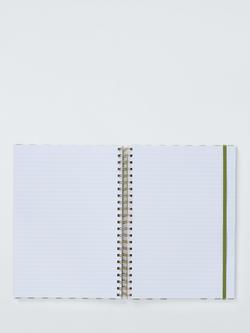 John Lewis A4 Olive Notebook, Green - view 2, Green