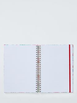 John Lewis A4 Sealife Print Notebook, Red - view 2, Red
