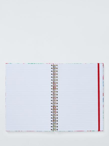 John Lewis A4 Sealife Print Notebook, Red - view 2, Red