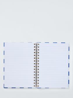 John Lewis A5 Cherry Notebook, Blue - view 2, Blue