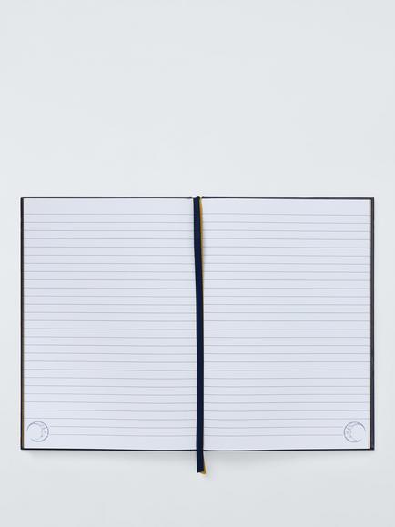 John Lewis B5 Midnight Notebook, Blue - view 2, Blue