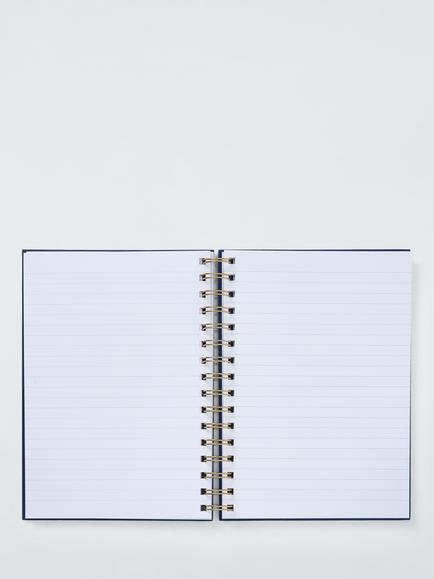 John Lewis A5 Stars Notebook, Blue - view 2, Blue