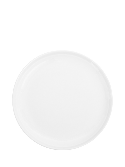 OMADA Linea Porcelain Side Plates, Set of 4, 20cm, White, White