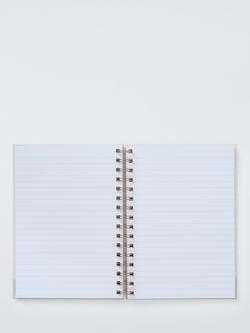 John Lewis A5 Olive Notebook, Green - view 2, Green