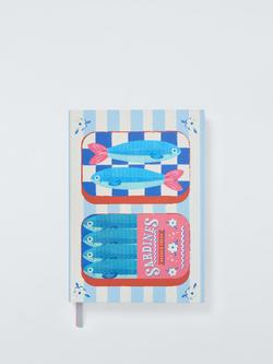 John Lewis B5 Sardine Notebook, Blue, Blue