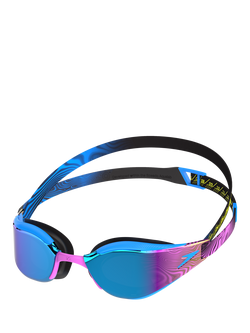 Speedo Fastskin Hyper Elite Mirror Swimming Goggles, Mayan Blue/Smoke, Mayan Blue/Smoke