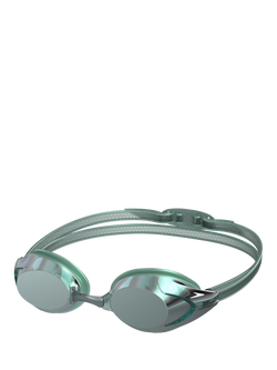 Speedo Vanquisher 3.0 Mirror Limited Edition Swimming Goggles, Storm Green/Grey, Storm Green/Grey