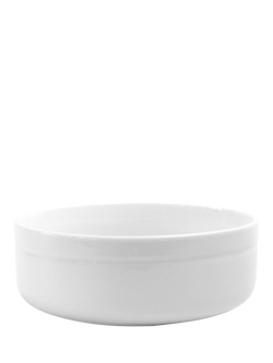 OMADA Linea Porcelain Cereal Bowls, Set of 4, 15cm, White, White