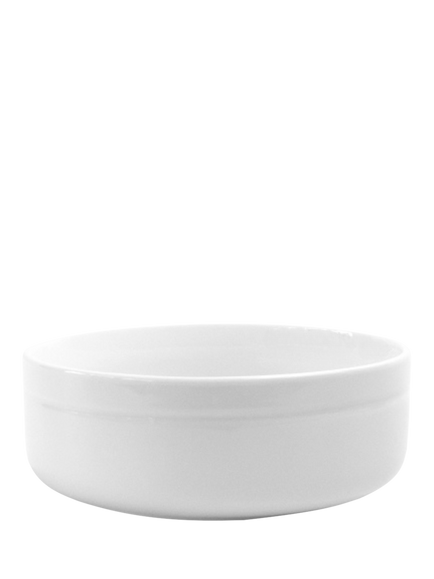 OMADA Linea Porcelain Cereal Bowls, Set of 4, 15cm, White, White