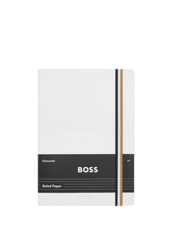 HUGO BOSS A5 Iconic Notebook, White, White