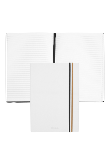 HUGO BOSS A5 Iconic Notebook, White - view 2, White