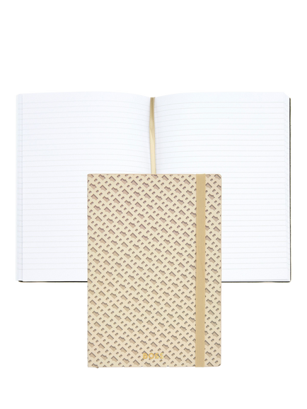 HUGO BOSS A5 Elemental Monogram Notebook, Cream - view 2, Cream