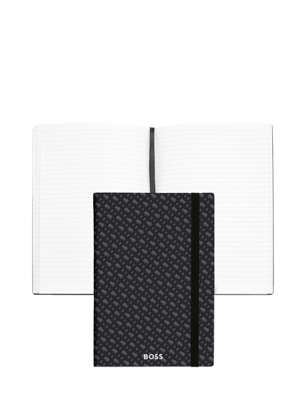 HUGO BOSS A5 Elemental Monogram Notebook, Grey - view 2, Grey