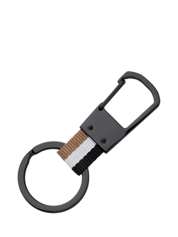 HUGO BOSS Iconic Keyring, Black Multi - view 2, Black Multi