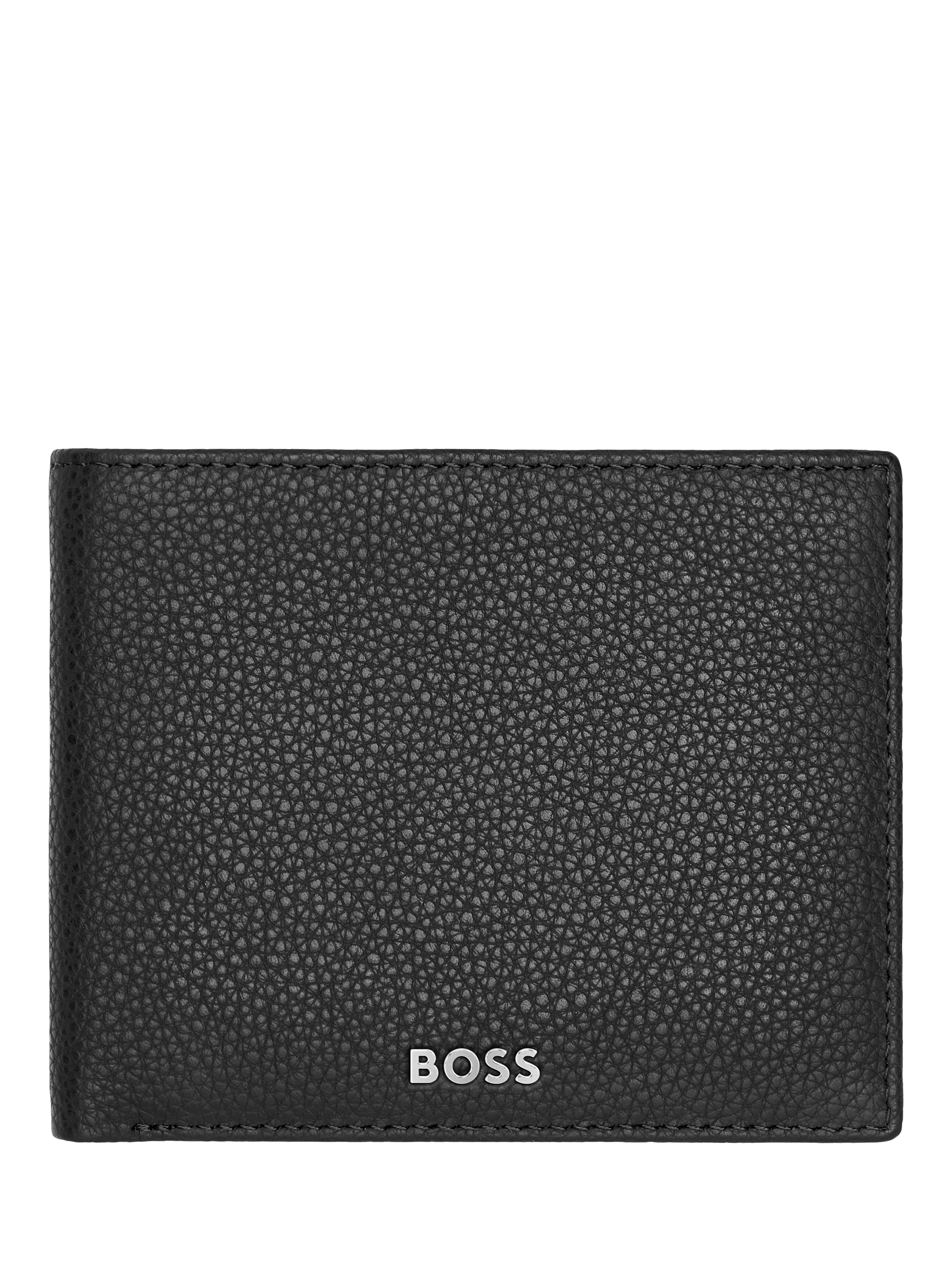 Product image 1 of 7, which shows HUGO BOSS Classic Grained Wallet, Black