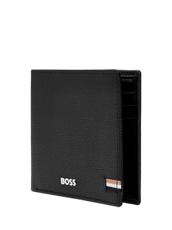 HUGO BOSS Iconic Leather Wallet, Black - view 2, Black