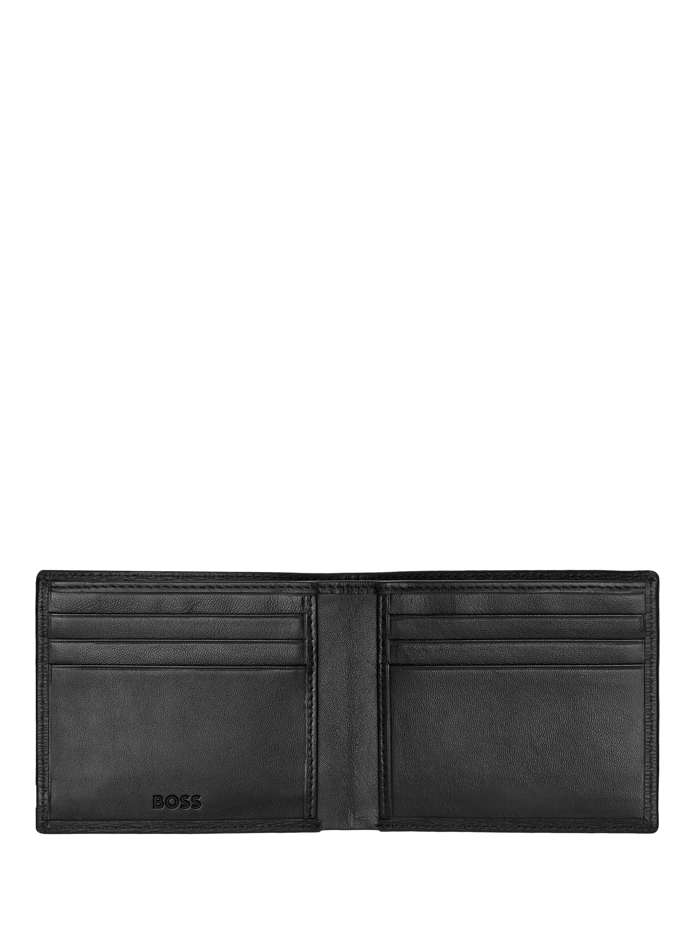 Product image 3 of 7, which shows HUGO BOSS Iconic Leather Wallet, Black