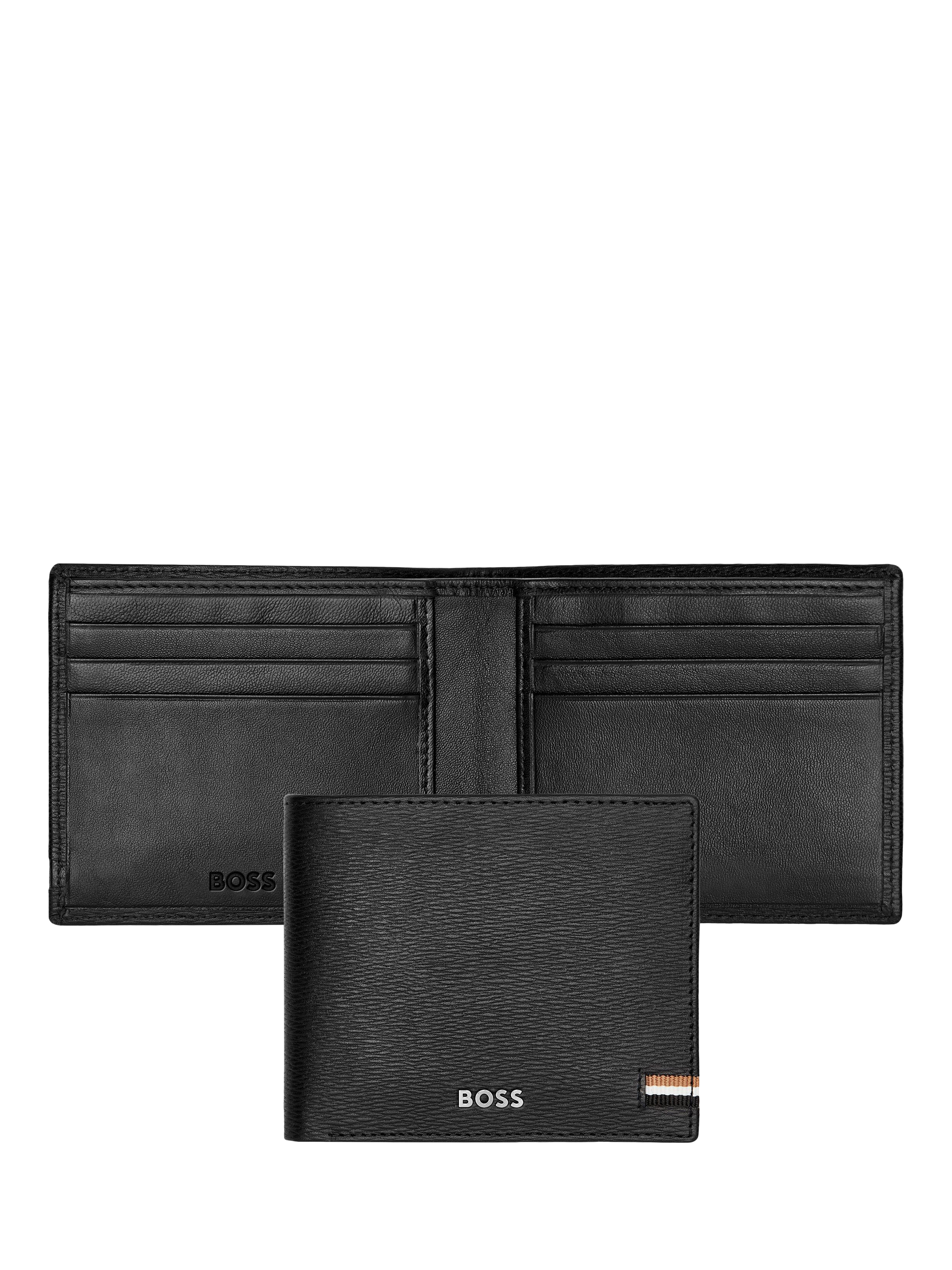 Product image 7 of 7, which shows HUGO BOSS Iconic Leather Wallet, Black