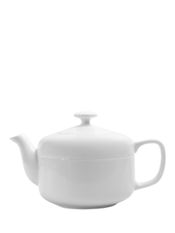 OMADA Linea Porcelain Teapot, 1.1L, White, White