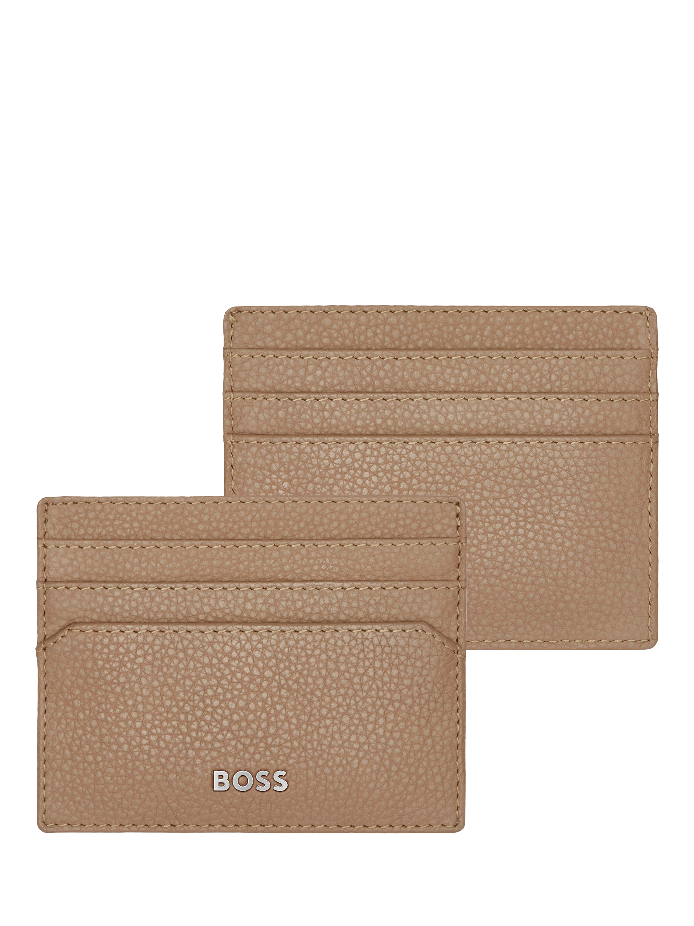 Product image 3 of 6, which shows HUGO BOSS Classic Grained Leather Card Holder