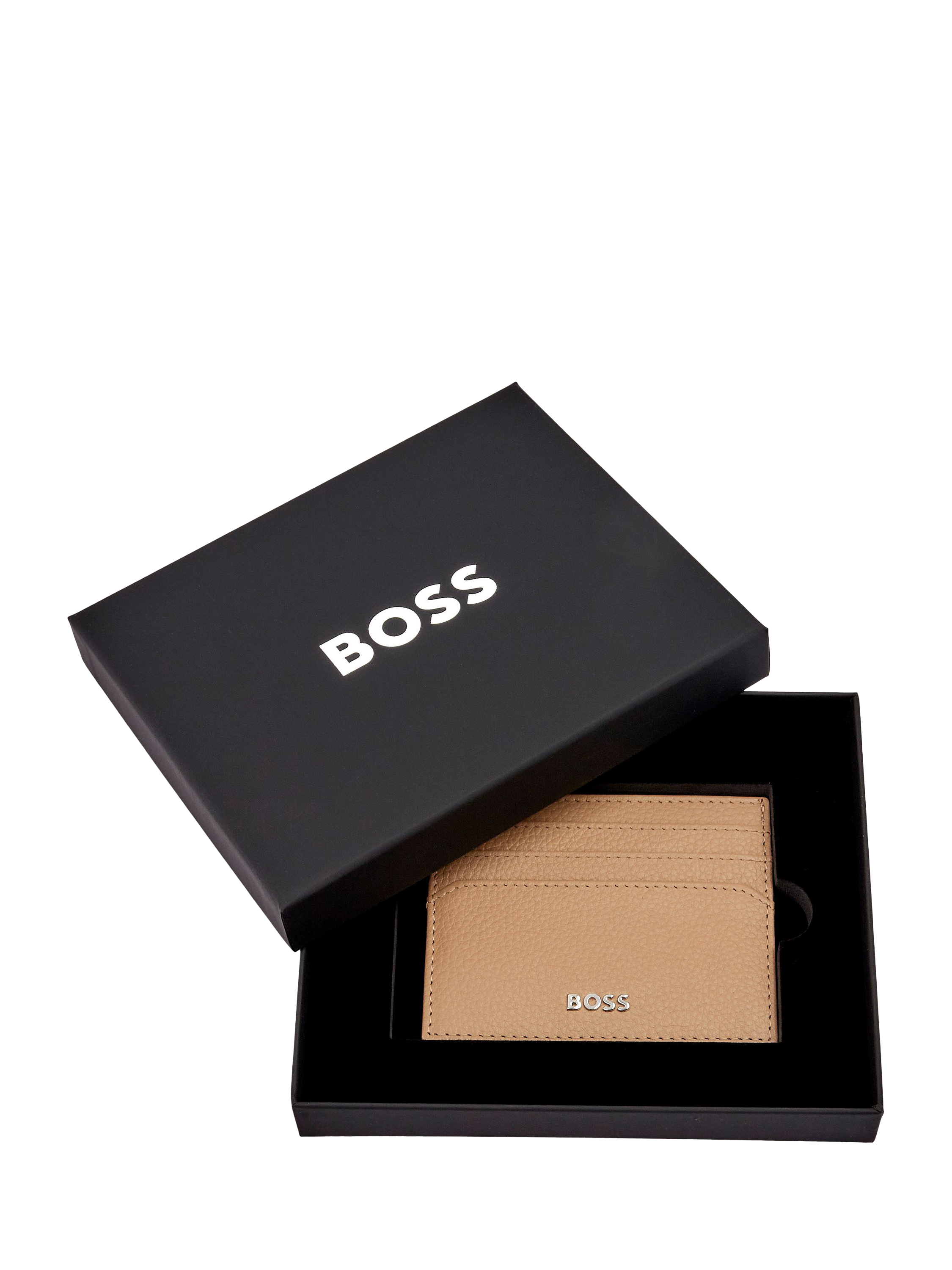 Product image 4 of 6, which shows HUGO BOSS Classic Grained Leather Card Holder