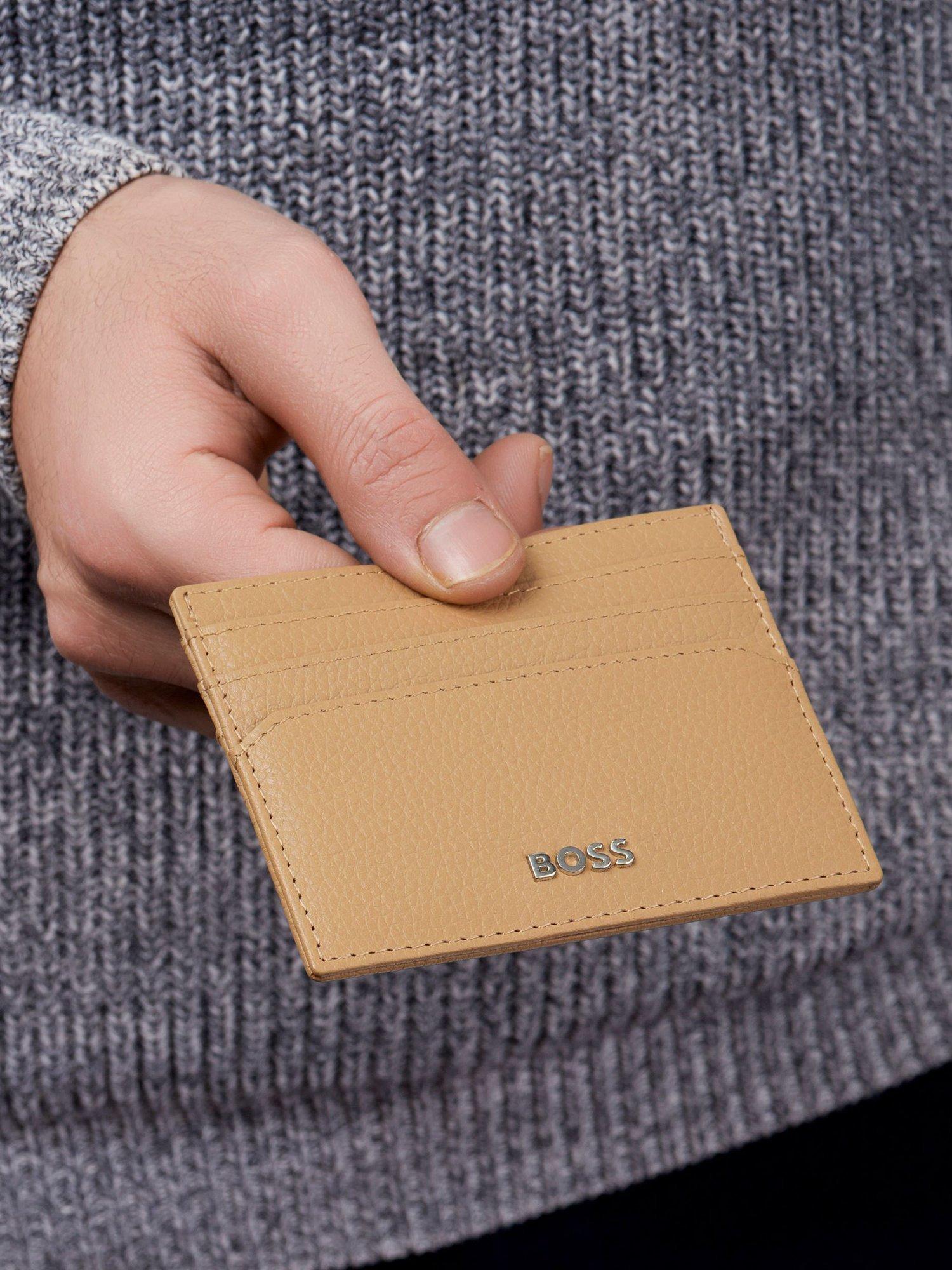 Product image 6 of 6, which shows HUGO BOSS Classic Grained Leather Card Holder
