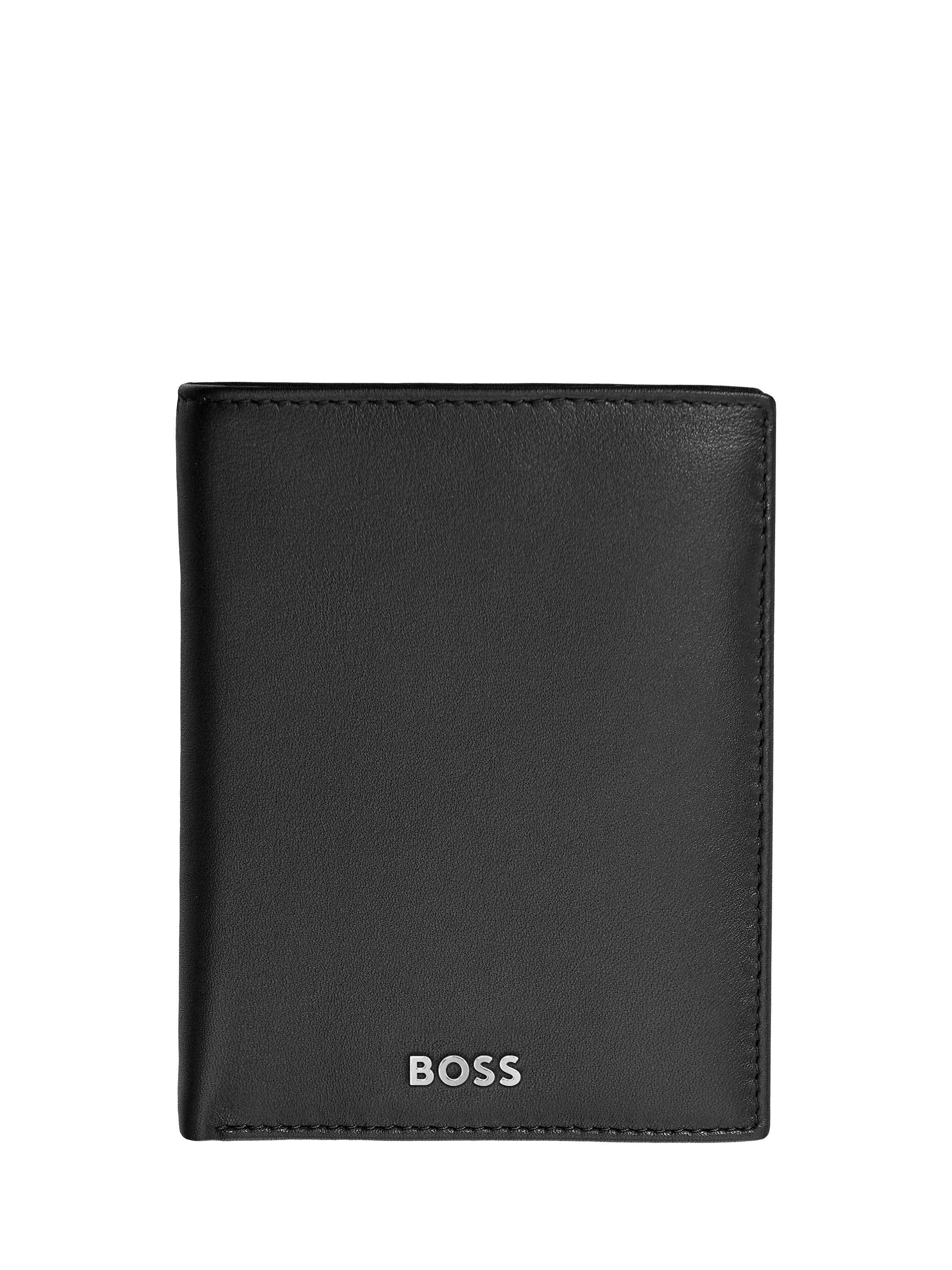 Product image 1 of 6, which shows HUGO BOSS Classic Grained Leather Card Holder