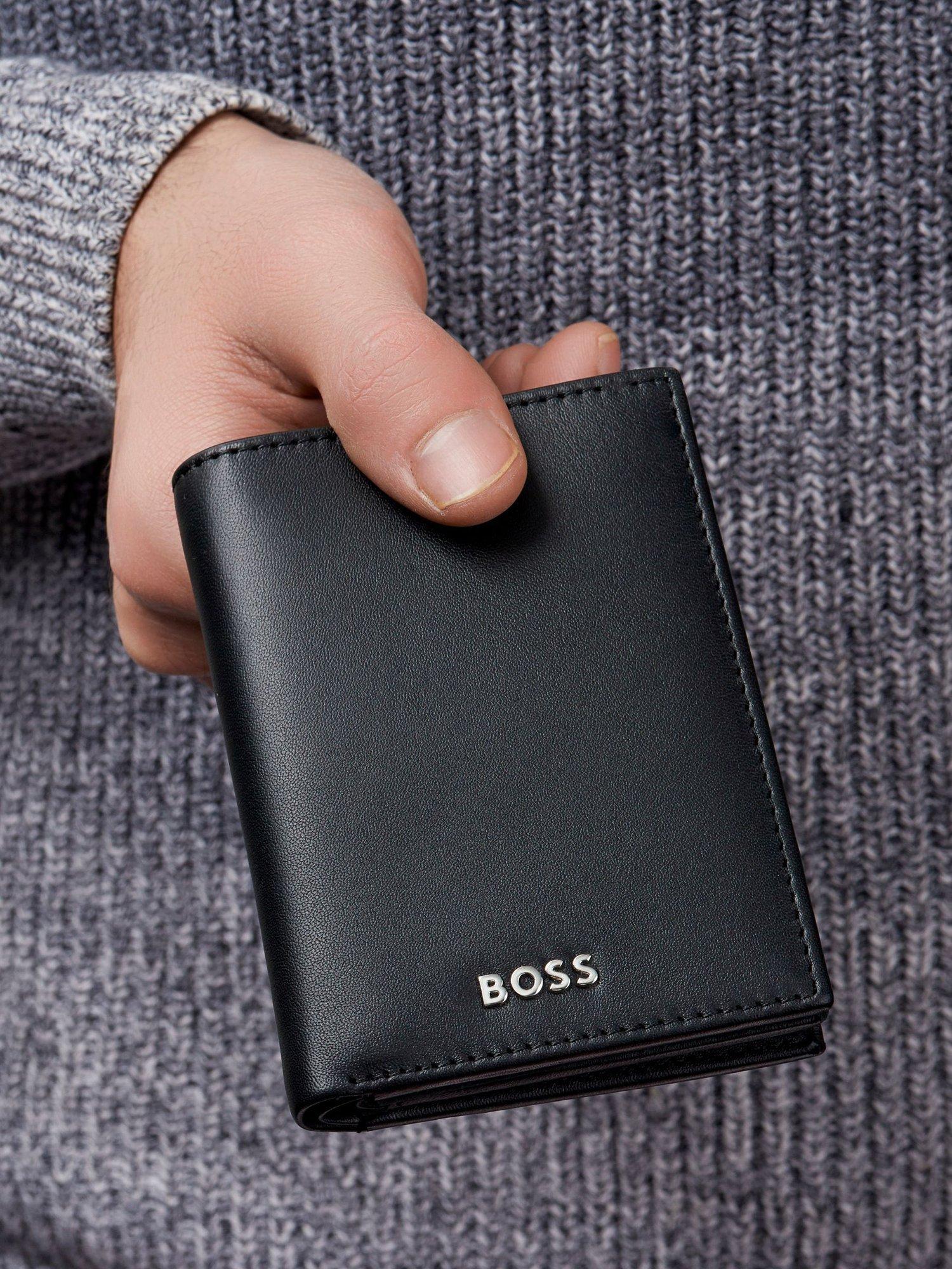 Product image 4 of 6, which shows HUGO BOSS Classic Grained Leather Card Holder