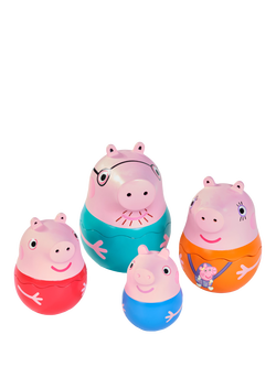 Peppa Pig Nesting Family Bath Toy, Multi