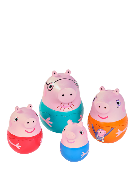 Peppa Pig Nesting Family Bath Toy, Multi