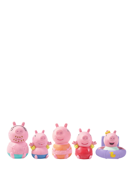 Peppa Pig Family Squirters Bath Toy, Pack of 5, Multi