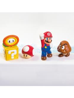 Nintendo Super Mario Bros My Mario Bath Squirter Set, Pack of 4, Multi