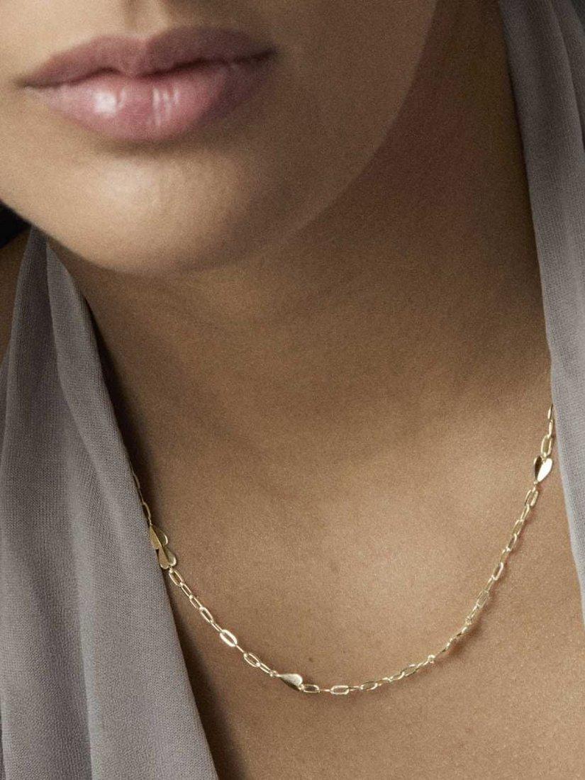 Product image 2 of 3, which shows Dinny Hall Folded Heart Neckace, Gold