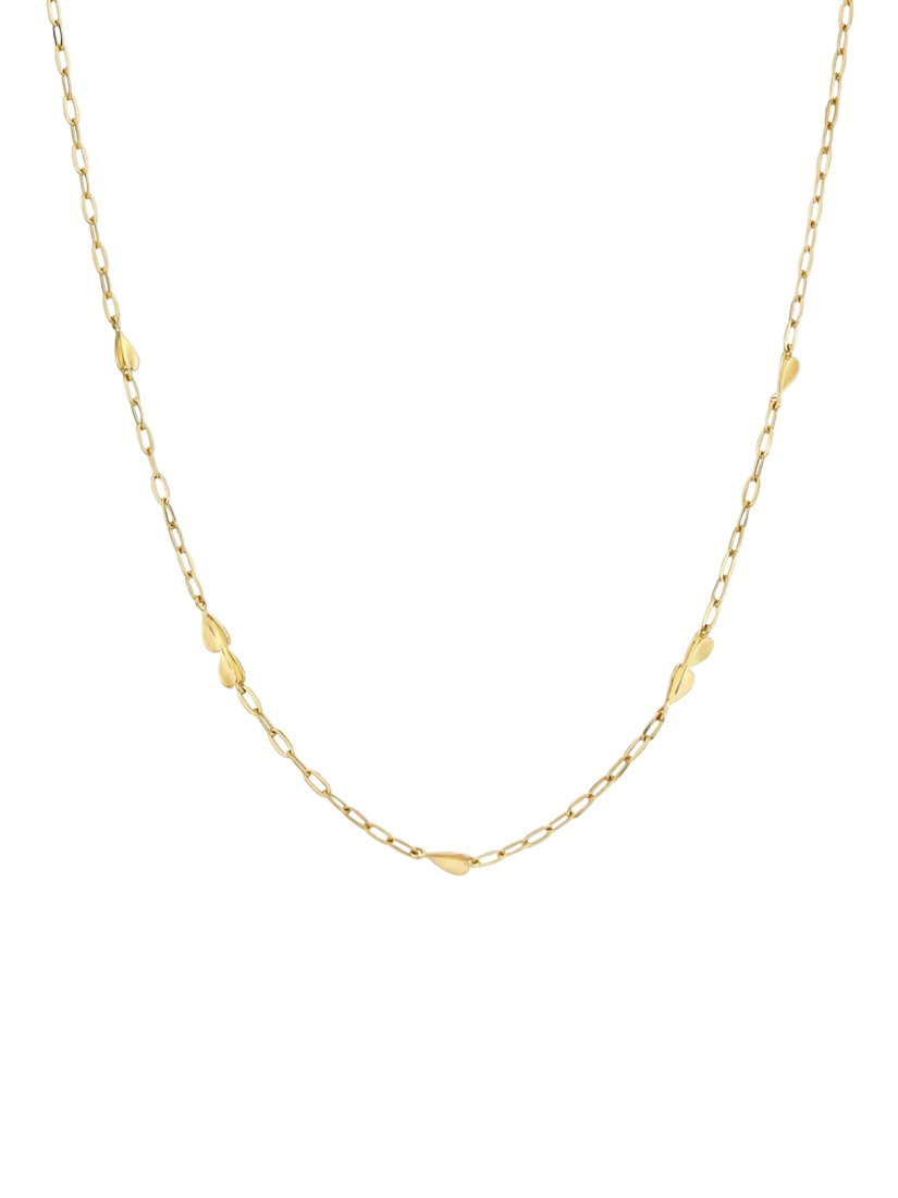 Product image 3 of 3, which shows Dinny Hall Folded Heart Neckace, Gold