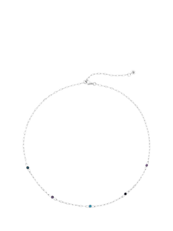 Dinny Hall Mini Rainbow Paperclip Necklace, Silver, 