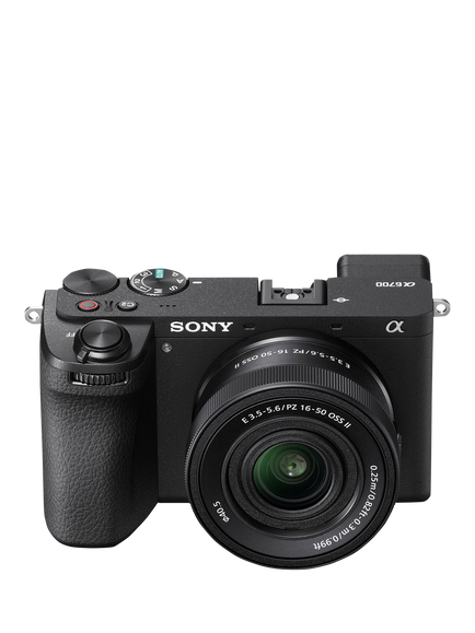 Sony A6700 Compact System Camera with 16-50mm Power Zoom Lens, 4K Ultra HD, 26MP, OLED Viewfinder, Wi-Fi, Bluetooth, 3" Vari-Angle Touch Screen, Black, Black