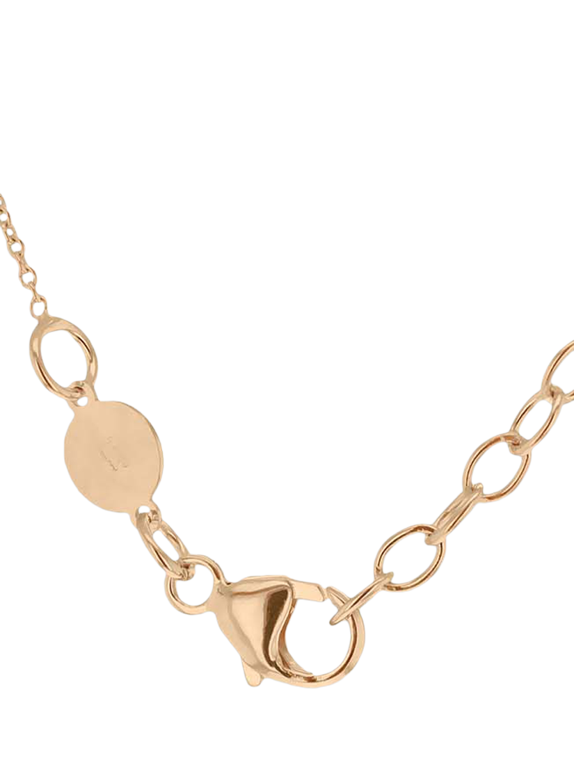 Product image 3 of 6, which shows IBB 9ct Rose Gold Vertical Bar Necklace