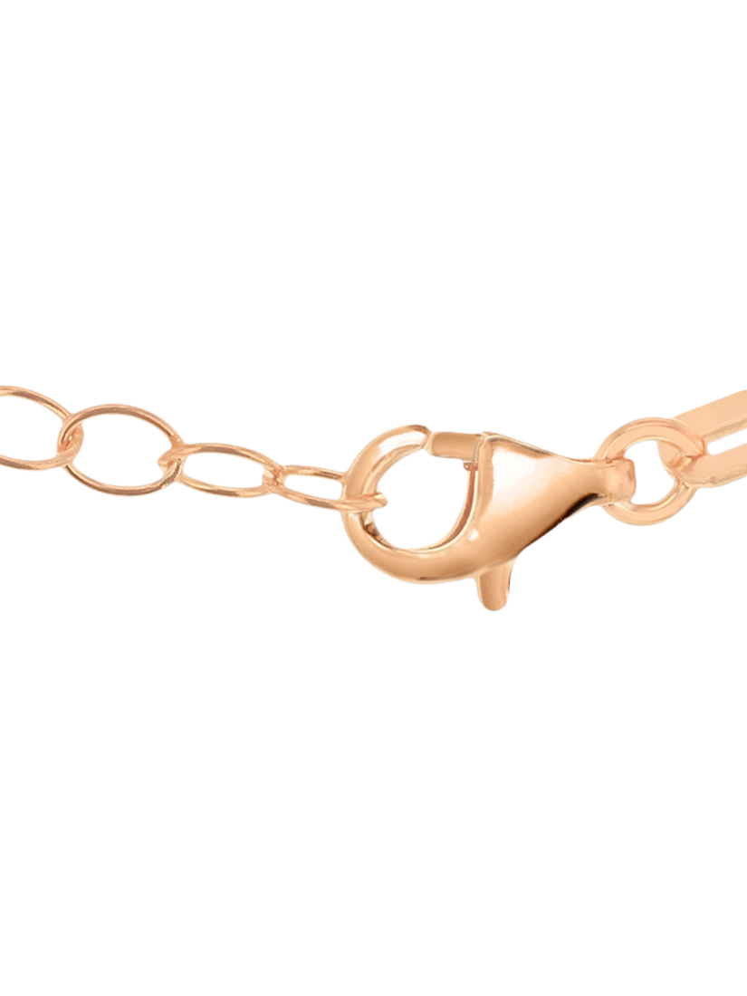 Product image 4 of 6, which shows IBB Disc Pendant Necklace, Rose Gold