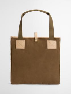 Barbour Net Trim Tote Bag, Dark Sand - view 2, Dark Sand