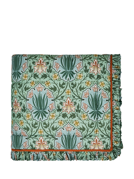 Morris & Co. Iris & Rose Quilted Bedspread, Multi, Multi