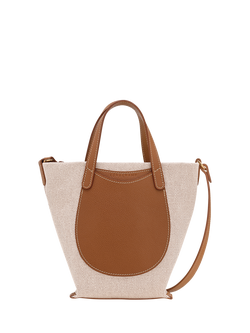 Longchamp Le Foulonne Crossbody Mini Tote Bag, Caramel, Caramel
