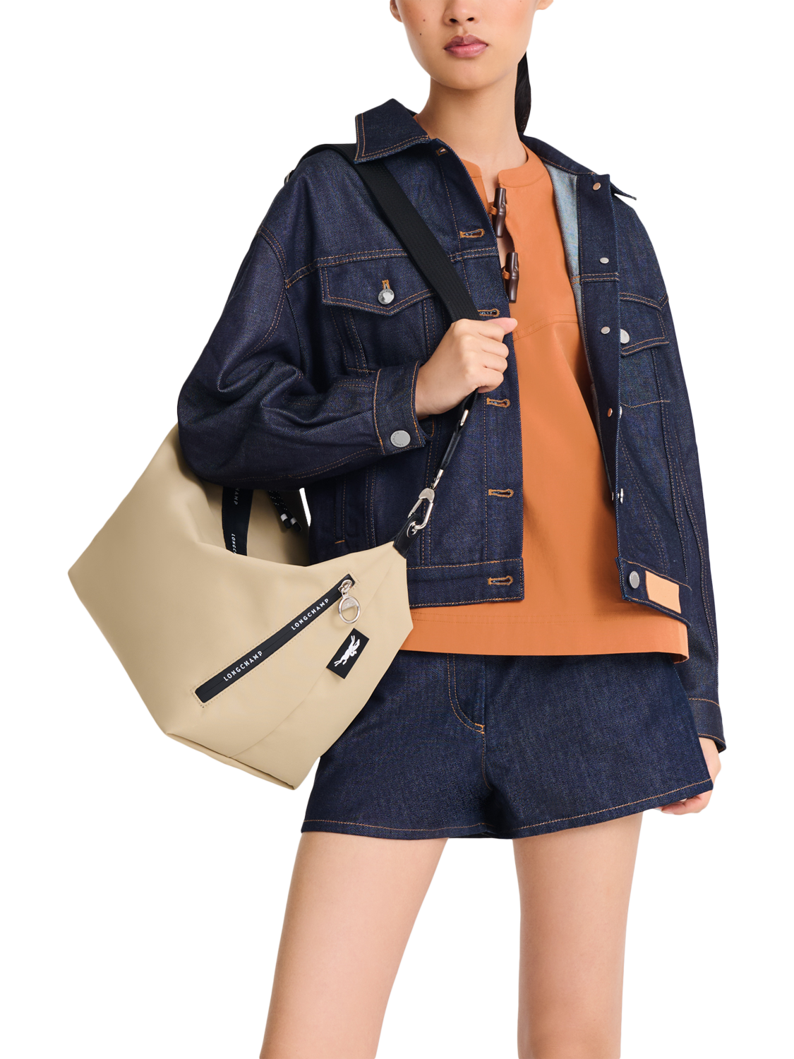 Product image 2 of 6, which shows Longchamp Le Pliage Energy Large Cross Body Bag, Clay