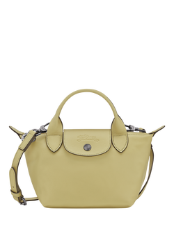 Longchamp Le Pliage Xtra XS Leather Crossbody Bag, Pistachio
