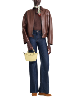 Longchamp Le Pliage Xtra XS Leather Crossbody Bag - view 2, Pistachio