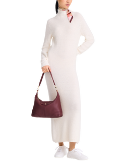 Longchamp Le Pliage Xtra Leather Shoulder Bag, Burgundy - view 2, Burgundy