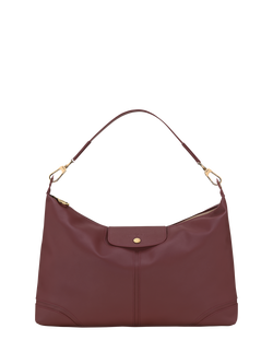 Longchamp Le Pliage Xtra XL Leather Shoulder Bag, Burgundy, Burgundy